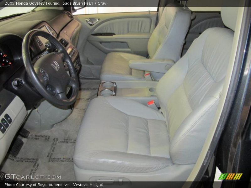 Sage Brush Pearl / Gray 2005 Honda Odyssey Touring