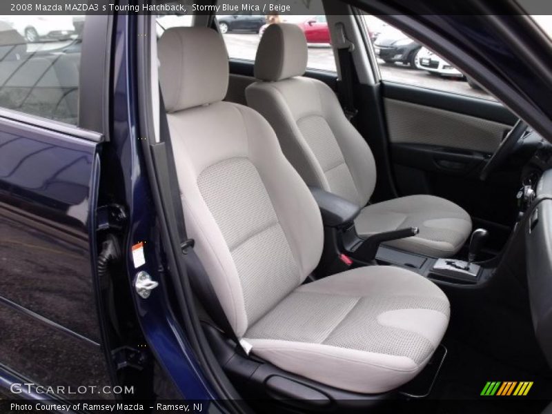 Stormy Blue Mica / Beige 2008 Mazda MAZDA3 s Touring Hatchback