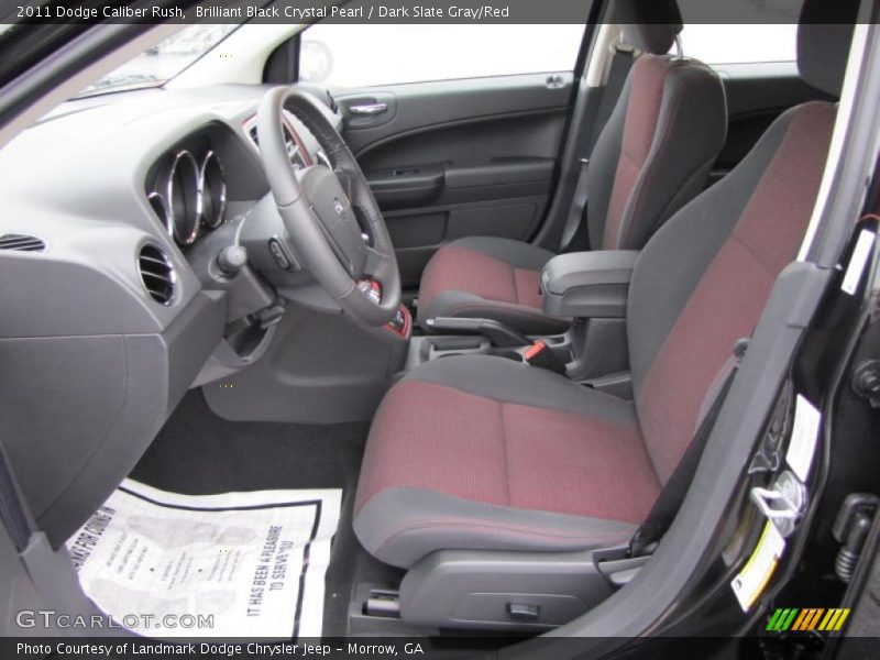  2011 Caliber Rush Dark Slate Gray/Red Interior