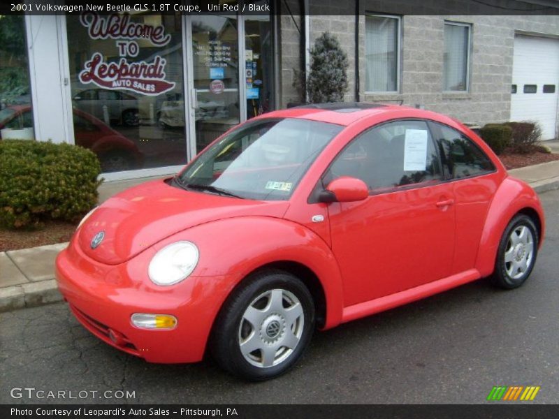 Uni Red / Black 2001 Volkswagen New Beetle GLS 1.8T Coupe