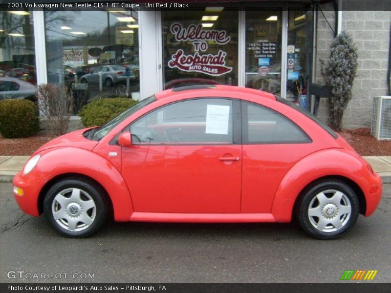 Uni Red / Black 2001 Volkswagen New Beetle GLS 1.8T Coupe
