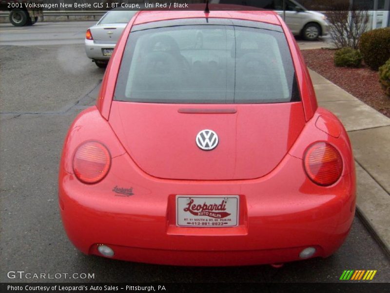 Uni Red / Black 2001 Volkswagen New Beetle GLS 1.8T Coupe