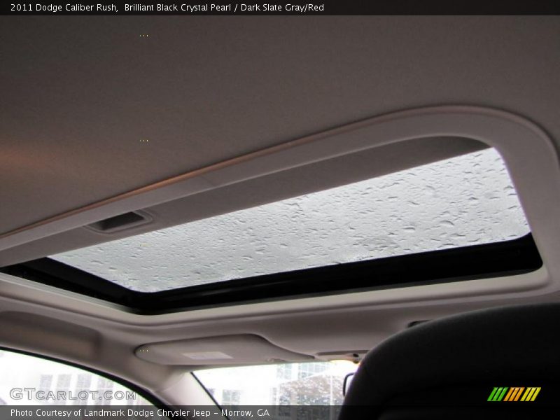 Brilliant Black Crystal Pearl / Dark Slate Gray/Red 2011 Dodge Caliber Rush