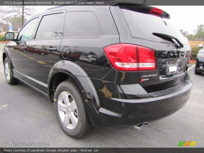 Brilliant Black Crystal Pearl / Black 2011 Dodge Journey Mainstreet