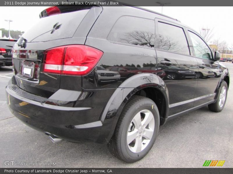 Brilliant Black Crystal Pearl / Black 2011 Dodge Journey Mainstreet