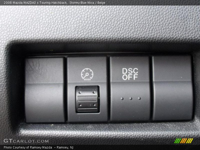 Stormy Blue Mica / Beige 2008 Mazda MAZDA3 s Touring Hatchback