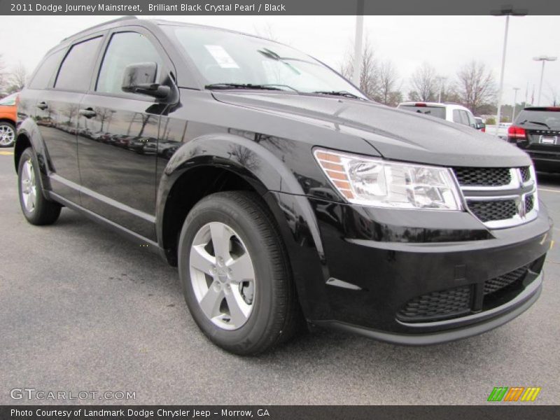 Brilliant Black Crystal Pearl / Black 2011 Dodge Journey Mainstreet