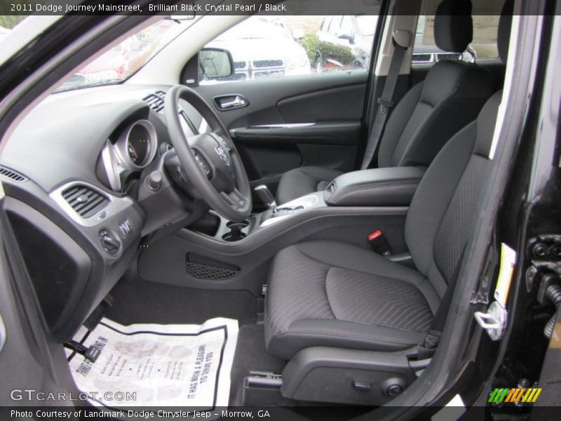 Brilliant Black Crystal Pearl / Black 2011 Dodge Journey Mainstreet