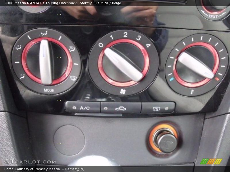 Stormy Blue Mica / Beige 2008 Mazda MAZDA3 s Touring Hatchback