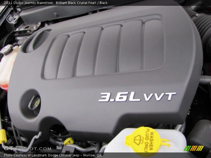 Brilliant Black Crystal Pearl / Black 2011 Dodge Journey Mainstreet