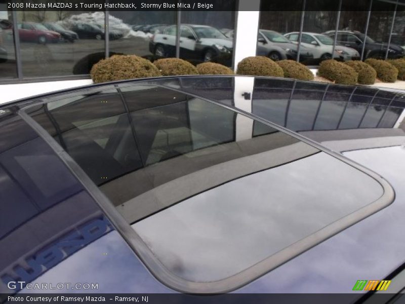 Stormy Blue Mica / Beige 2008 Mazda MAZDA3 s Touring Hatchback