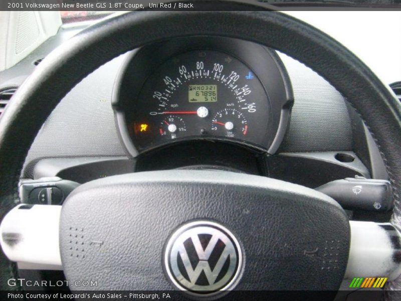 Uni Red / Black 2001 Volkswagen New Beetle GLS 1.8T Coupe