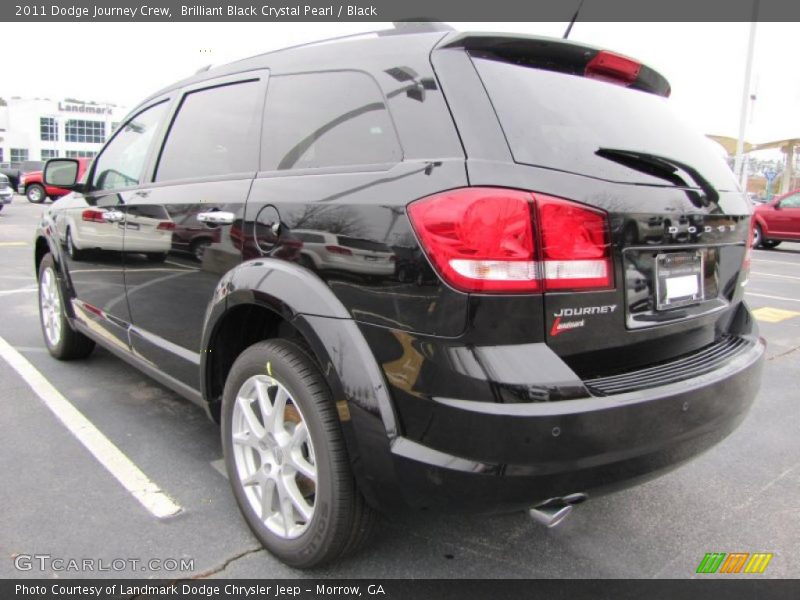 Brilliant Black Crystal Pearl / Black 2011 Dodge Journey Crew