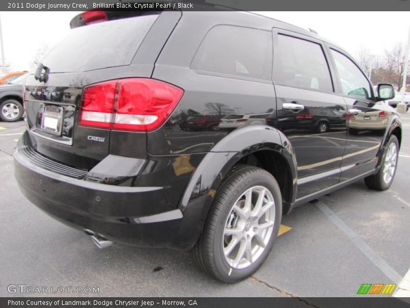 Brilliant Black Crystal Pearl / Black 2011 Dodge Journey Crew