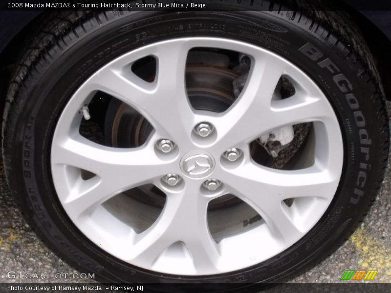 Stormy Blue Mica / Beige 2008 Mazda MAZDA3 s Touring Hatchback