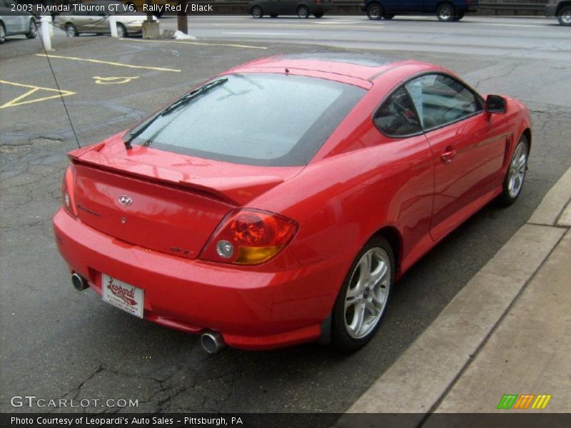 Rally Red / Black 2003 Hyundai Tiburon GT V6