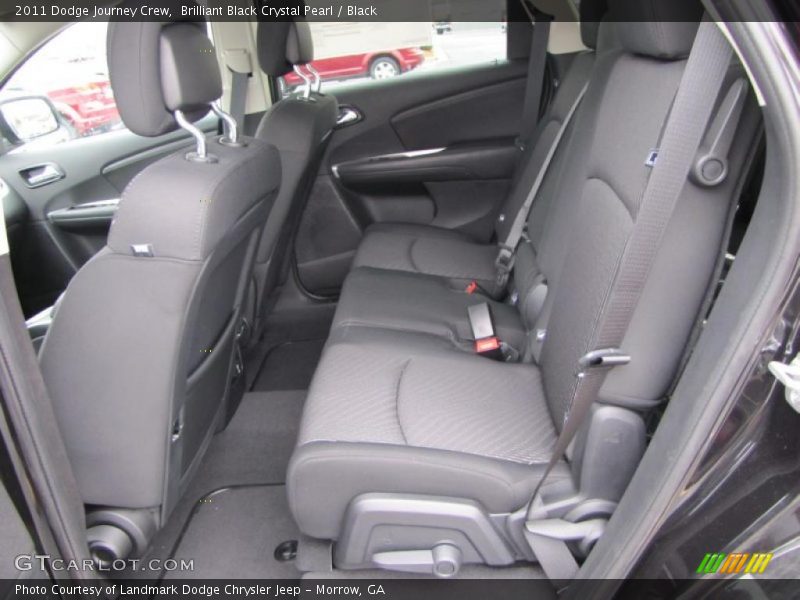Brilliant Black Crystal Pearl / Black 2011 Dodge Journey Crew