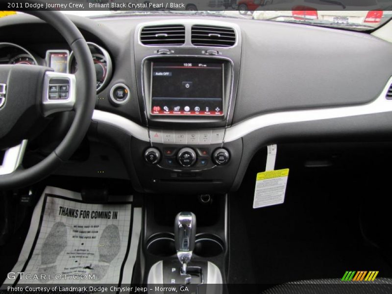 Brilliant Black Crystal Pearl / Black 2011 Dodge Journey Crew