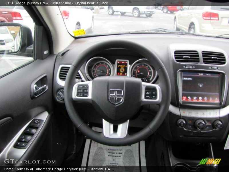 Brilliant Black Crystal Pearl / Black 2011 Dodge Journey Crew