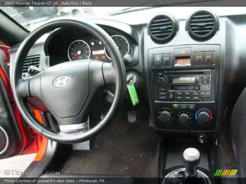 Rally Red / Black 2003 Hyundai Tiburon GT V6