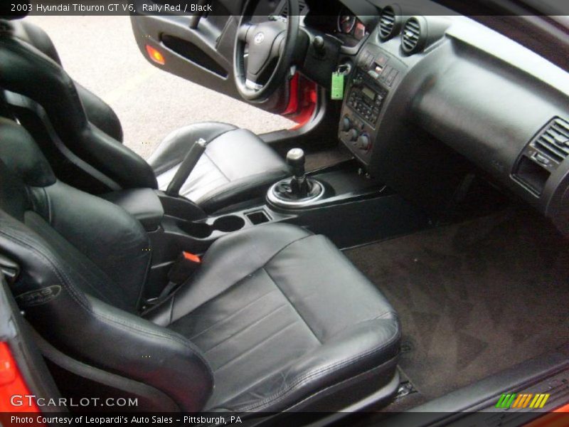  2003 Tiburon GT V6 Black Interior