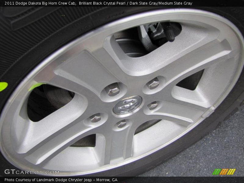 Brilliant Black Crystal Pearl / Dark Slate Gray/Medium Slate Gray 2011 Dodge Dakota Big Horn Crew Cab