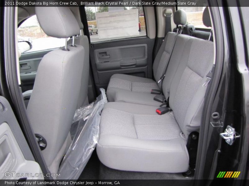 Brilliant Black Crystal Pearl / Dark Slate Gray/Medium Slate Gray 2011 Dodge Dakota Big Horn Crew Cab