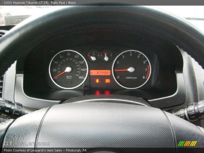 Rally Red / Black 2003 Hyundai Tiburon GT V6