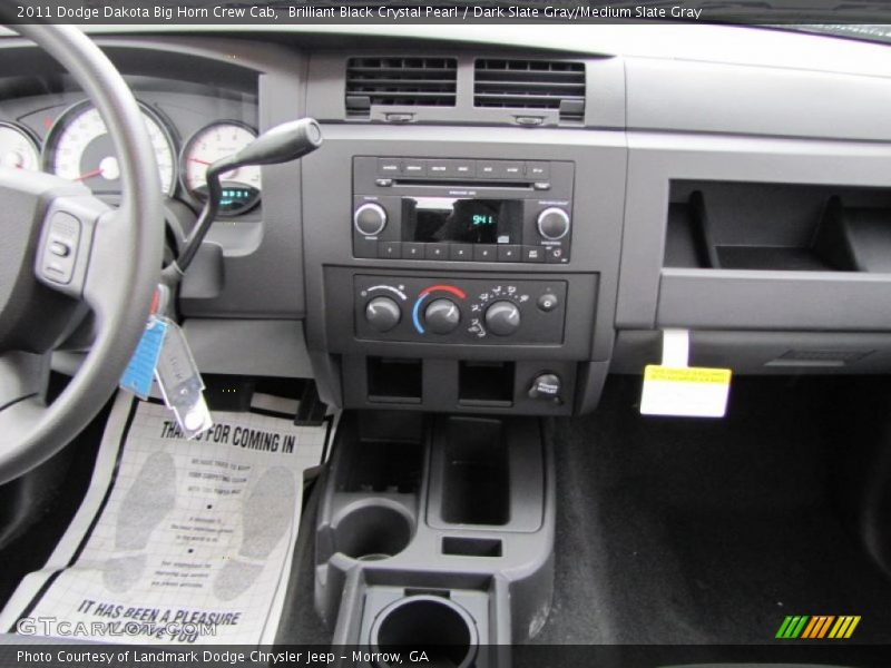Brilliant Black Crystal Pearl / Dark Slate Gray/Medium Slate Gray 2011 Dodge Dakota Big Horn Crew Cab