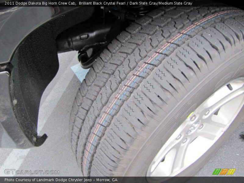 Brilliant Black Crystal Pearl / Dark Slate Gray/Medium Slate Gray 2011 Dodge Dakota Big Horn Crew Cab
