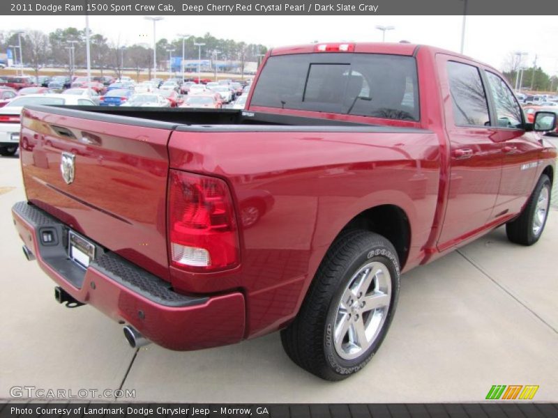 Deep Cherry Red Crystal Pearl / Dark Slate Gray 2011 Dodge Ram 1500 Sport Crew Cab