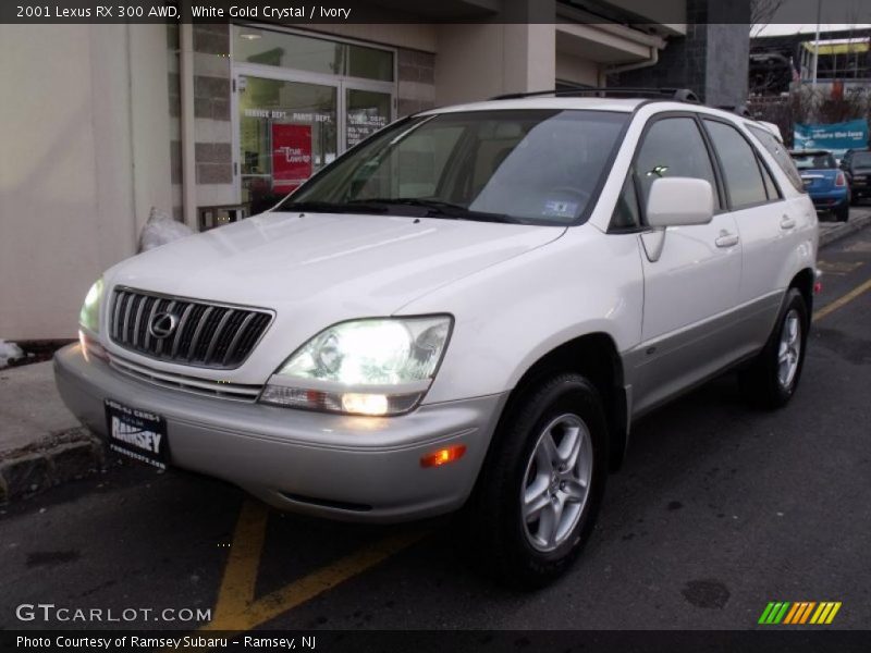White Gold Crystal / Ivory 2001 Lexus RX 300 AWD