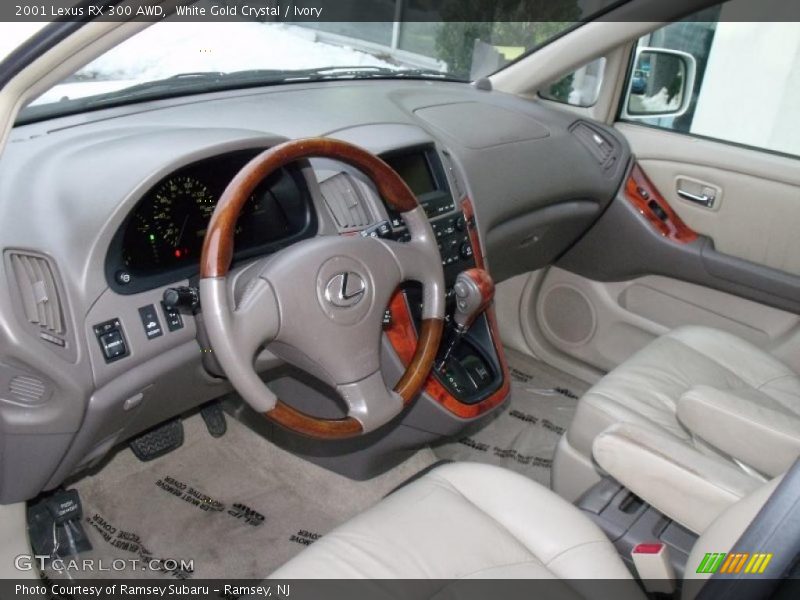 White Gold Crystal / Ivory 2001 Lexus RX 300 AWD