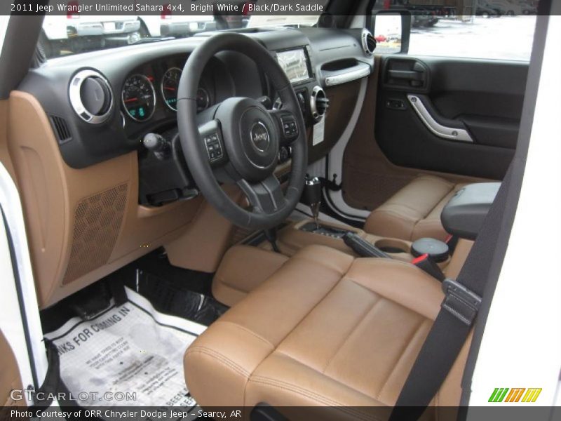  2011 Wrangler Unlimited Sahara 4x4 Black/Dark Saddle Interior