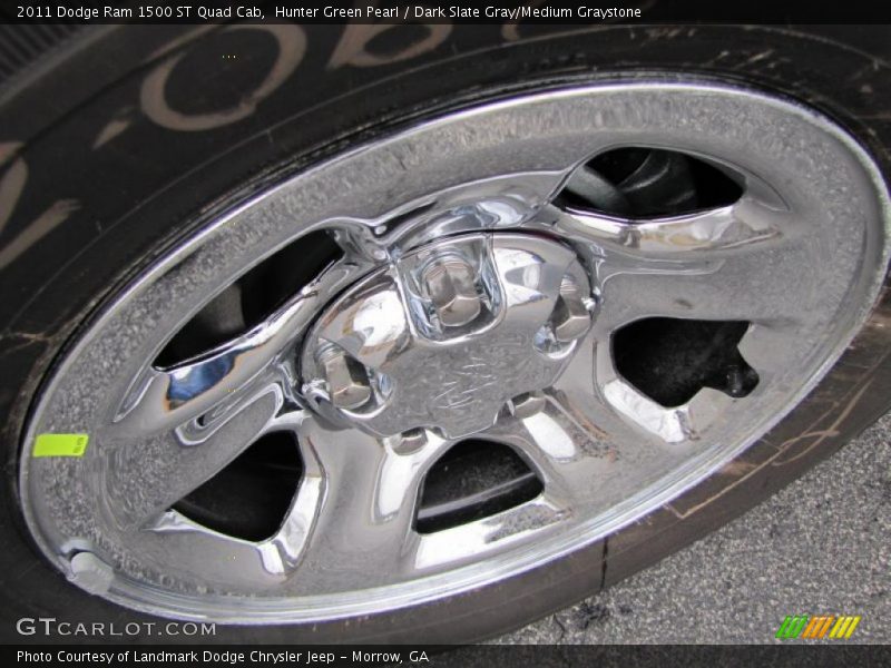 Hunter Green Pearl / Dark Slate Gray/Medium Graystone 2011 Dodge Ram 1500 ST Quad Cab