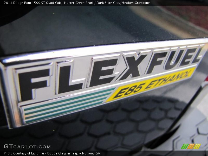 Hunter Green Pearl / Dark Slate Gray/Medium Graystone 2011 Dodge Ram 1500 ST Quad Cab