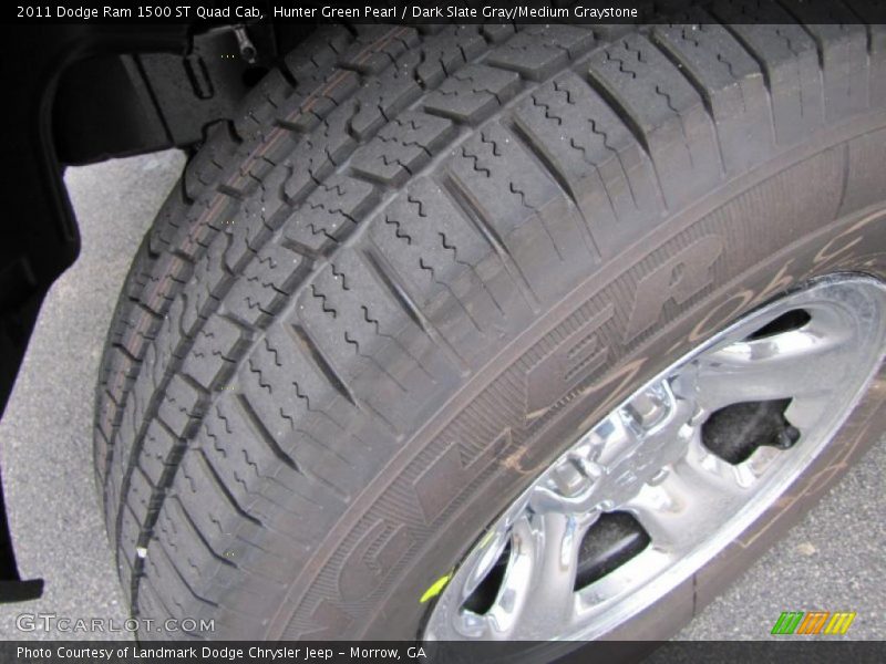 Hunter Green Pearl / Dark Slate Gray/Medium Graystone 2011 Dodge Ram 1500 ST Quad Cab