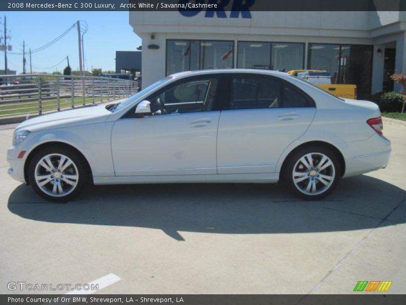 Arctic White / Savanna/Cashmere 2008 Mercedes-Benz C 300 Luxury