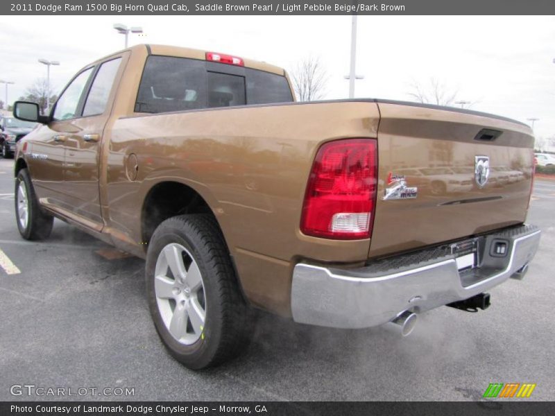 Saddle Brown Pearl / Light Pebble Beige/Bark Brown 2011 Dodge Ram 1500 Big Horn Quad Cab