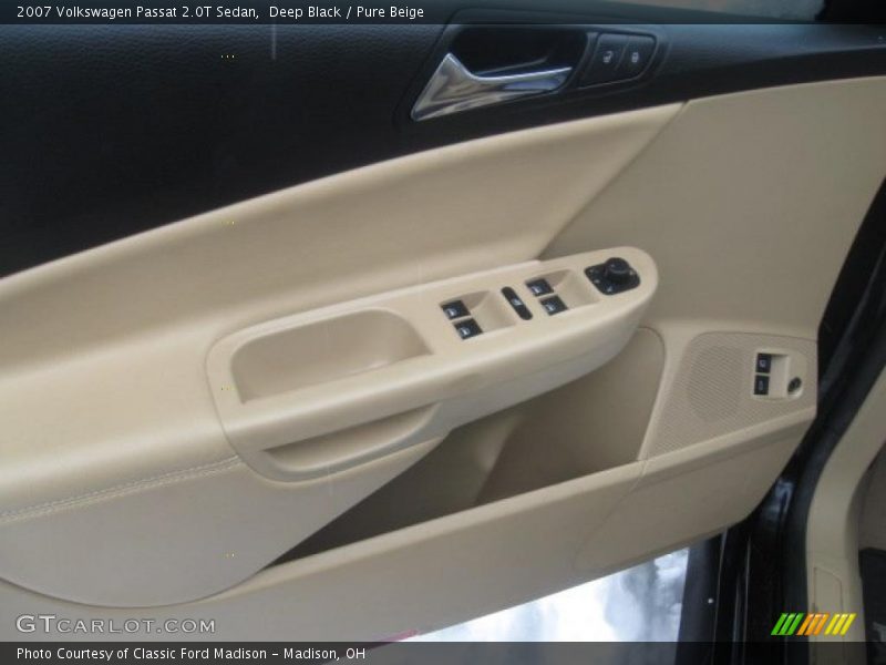 Deep Black / Pure Beige 2007 Volkswagen Passat 2.0T Sedan