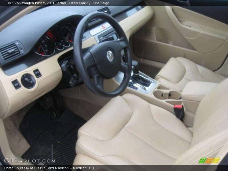 Deep Black / Pure Beige 2007 Volkswagen Passat 2.0T Sedan