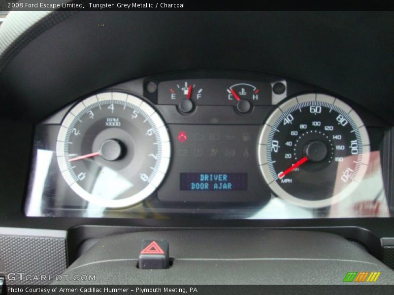 Tungsten Grey Metallic / Charcoal 2008 Ford Escape Limited