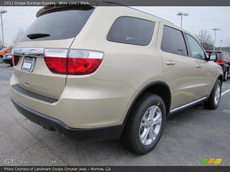 White Gold / Black 2011 Dodge Durango Express