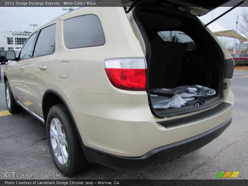 White Gold / Black 2011 Dodge Durango Express