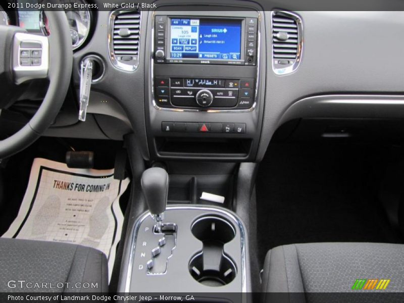 White Gold / Black 2011 Dodge Durango Express