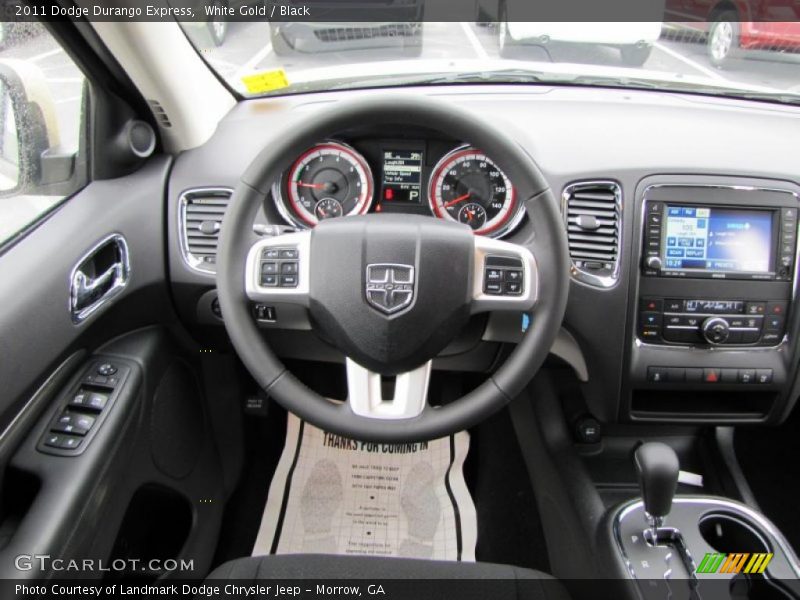 White Gold / Black 2011 Dodge Durango Express