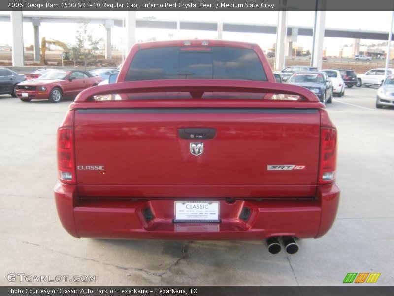 Inferno Red Crystal Pearl / Medium Slate Gray 2006 Dodge Ram 1500 SRT-10 Regular Cab