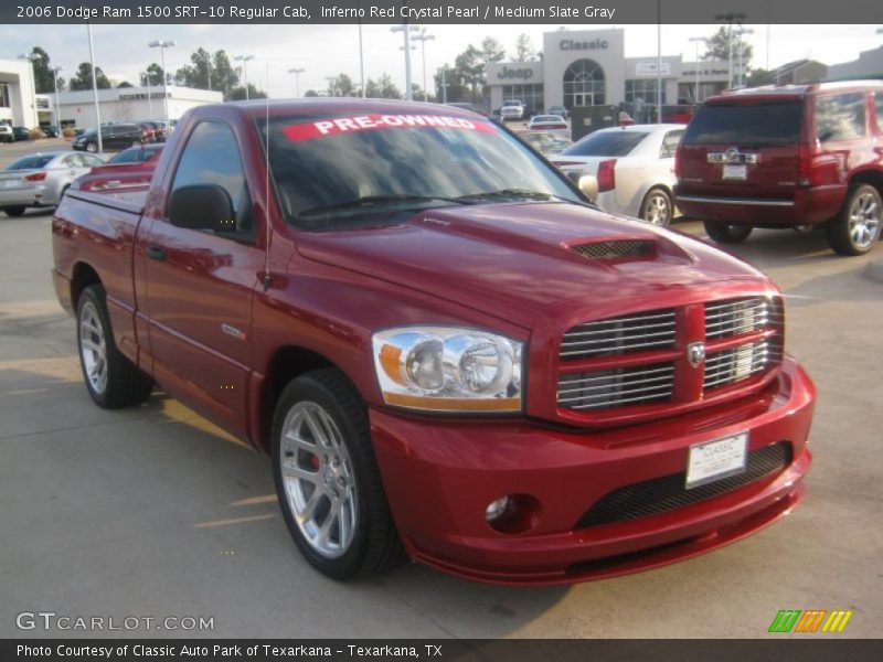 Front 3/4 View of 2006 Ram 1500 SRT-10 Regular Cab