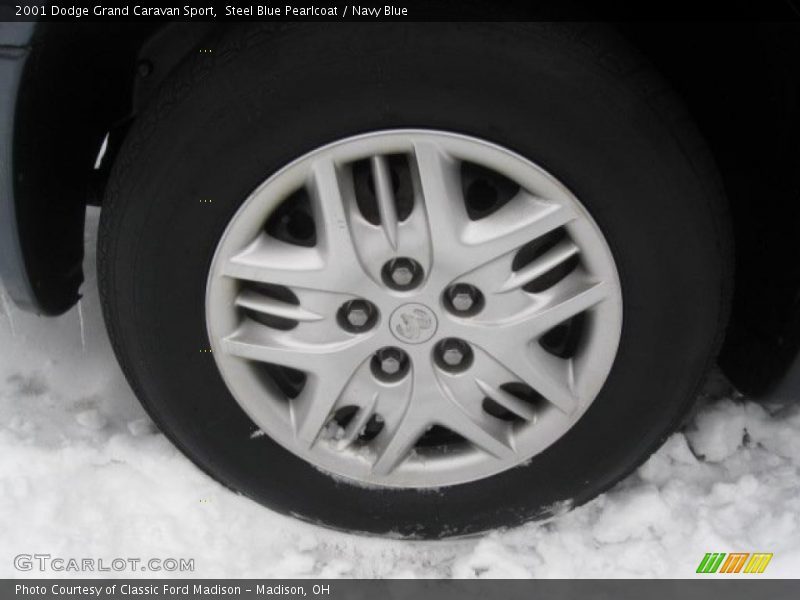 Steel Blue Pearlcoat / Navy Blue 2001 Dodge Grand Caravan Sport