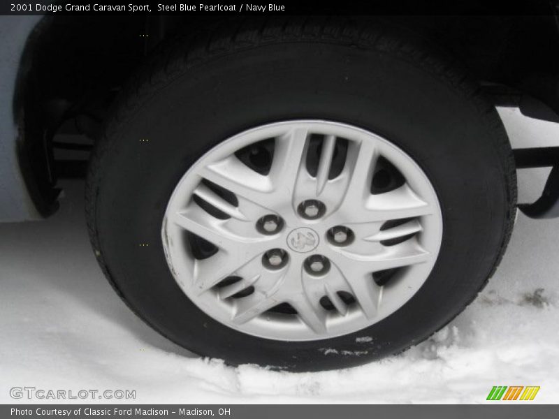 Steel Blue Pearlcoat / Navy Blue 2001 Dodge Grand Caravan Sport